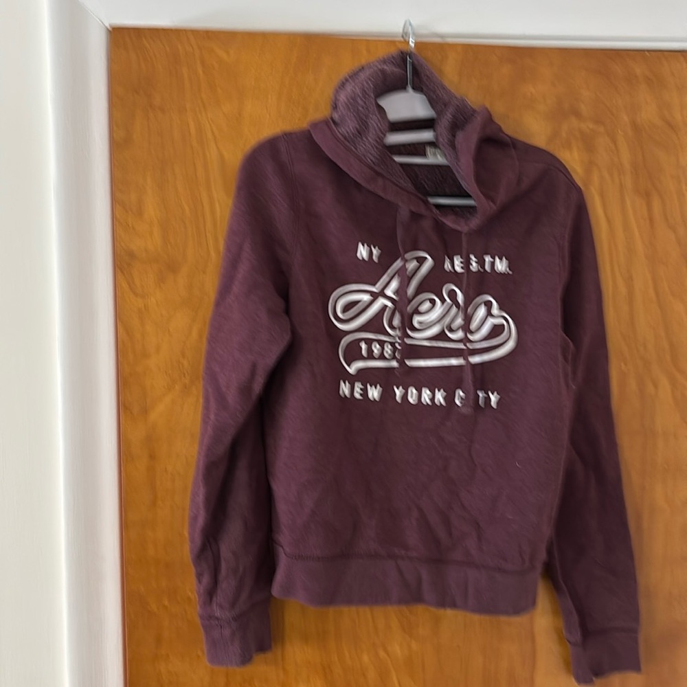 Aeropostale purple hoodie, girls medium